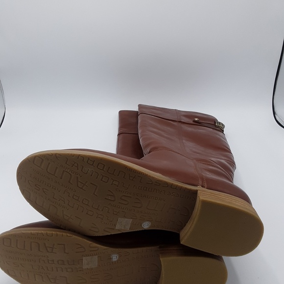 Chinese Laundry Z-Fast Lane Brown Leather Boots 8M - Picture 7 of 8